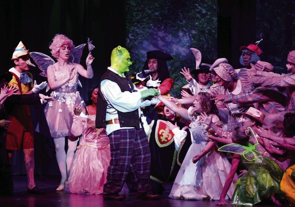 Shrek the Musical remains at The Plaza through this coming weekend with evening shows July 16-18, plus matinee performances July 17 and 19. Visit plazacenter.org for tickets and times. SEE STORY AND MORE PHOTOS >> PAGE C1 IAN TOCHER/Staff
