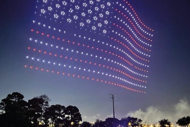 Approximately 500 lighted drones are expected to create various patriotic scenes July 3, in the night sky over Eatonton. From Luna Lite on Instagram