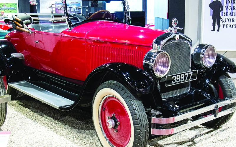 A 1920s Jordan MX Playboy roadster similar to this museum piece plays a central role in Tori Whitaker’s new novel, A Matter of Happiness. CONTRIBUTED