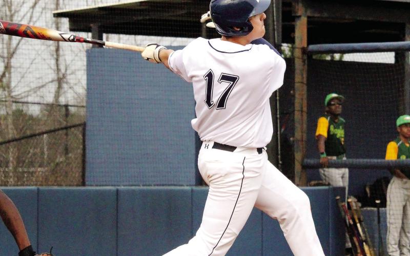 Tanner Lukens (17) was a big spark for Putnam County in an 11-1 win over Josey last Friday. TREY NORRIS/Staff