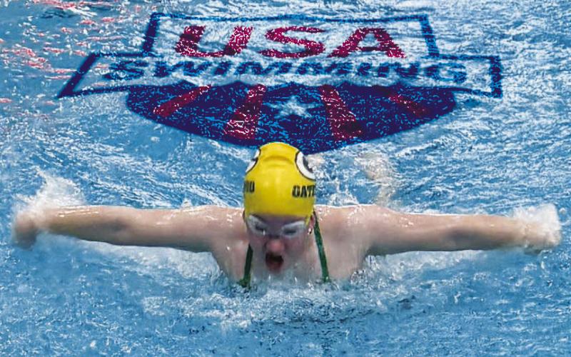 Gatewood swimmer Olivia Chomiak recently participated in the USA Swimming Northeast Divisional competition, held at the University of Georgia in Athens. CONTRIBUTED