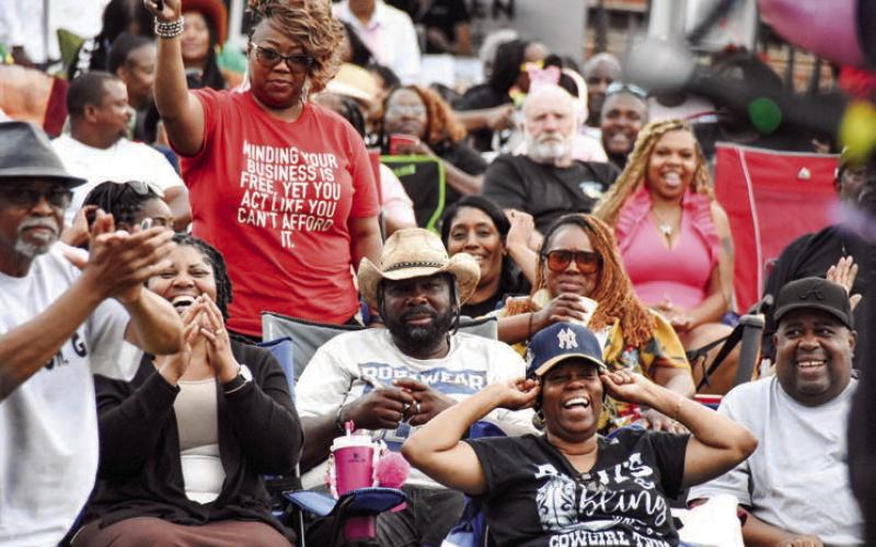 Smiles were abundant among performers and music fans alike during the 3rd annual “Peg Leg” Howell BBQ &amp;amp; Blues Fest. GORDON COLUMBINE/Staff