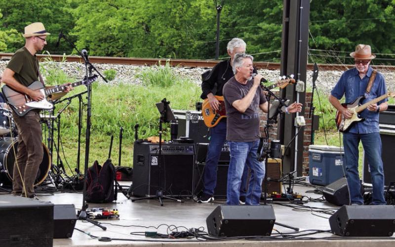 The Atlanta Blues Grinders performed an eclectic mix of classic and contemporary blues, mixed with soul, rock, and pop songs. GORDON COLUMBINE/Staff