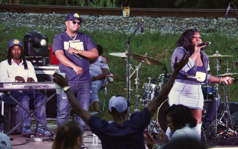 Southern Soul trendsetters The Jay Morris Group out of Greenwood, Miss., featured songstress K. Monique on vocals. GORDON COLUMBINE/Staff
