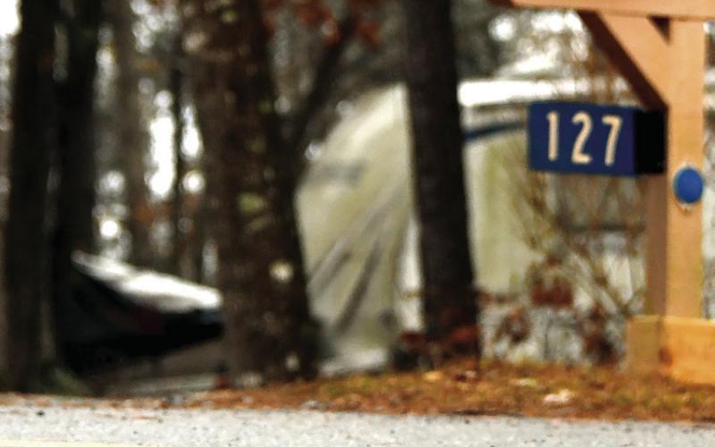 Despite obvious damage, Sunfish Trail in southwest Putnam County is not on the county’s current repaving list. IAN TOCHER/ Staff