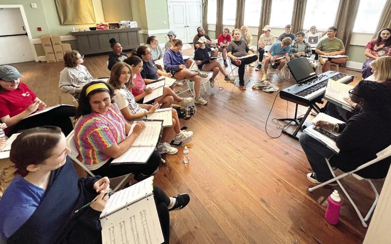 The Broadway Intensive Program is preparing to perform “Working,” a musical that portrays American workers that “the world so often takes for granted.” For this program, participants have only two weeks to learn their lines, practice on stage, prepare their set, and learn all of the technology to put on a full Broadway production. (CONTRIBUTED)
