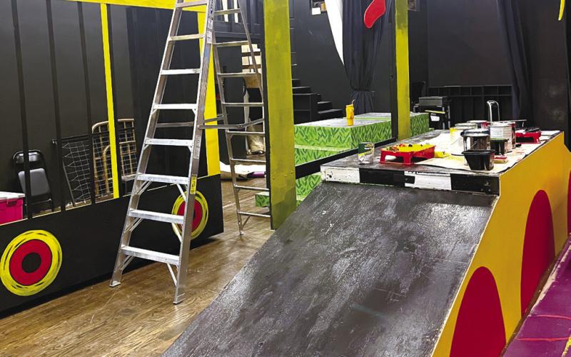 The cast of Seussical spends an intensive two weeks building the set and environment alongside practice and costume design. CONTRIBUTED