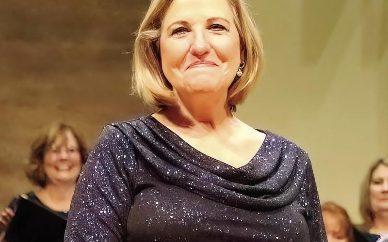 Artistic Director Donna C. Valvo received a standing ovation at the end of the evening’s performance.