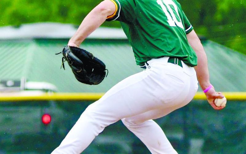 Wilson Moore (10) in the wind-up as he sets to deliver a pitch. DAWN SINCLAIR/Contributed