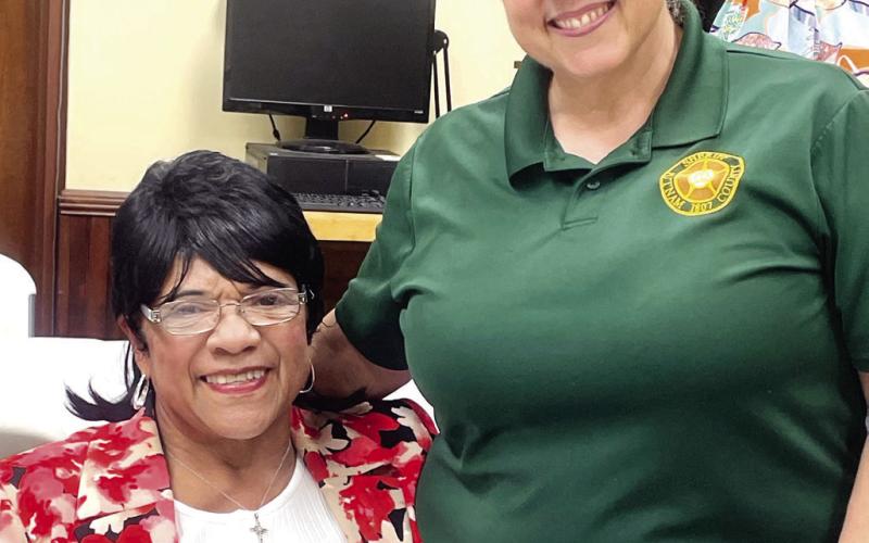 Helen Nelson and Lt. Tracey Pitoccheli reminisce how they became friends many years before Pitoccheli became a deputy and worked for PCSO. LYNN HOBBS/Staff