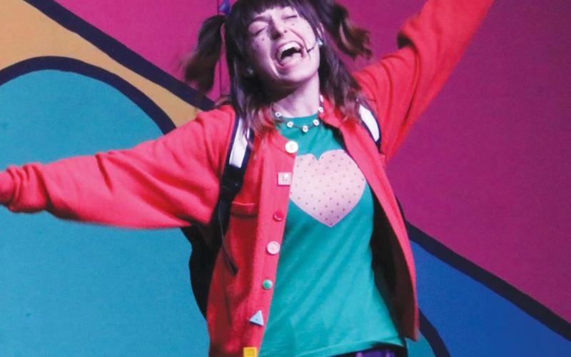A cast member from a previous presentation of “Junie B. Jones The Musical,” at The Plaza in Eatonton. CONTRIBUTED