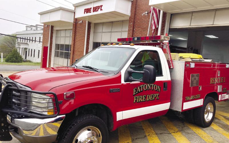 Eatonton Fire Department’s new Rescue 1 truck. LYNN HOBBS/Staff