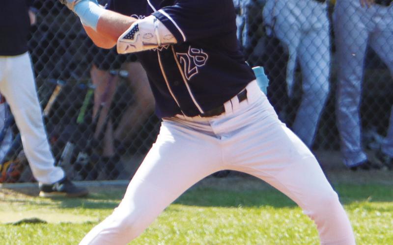 Putnam County’s Gates Lanzarone stands in the batter’s box last season during a first-round playoff game against Worth County. LANCE MCCURLEY/Staff