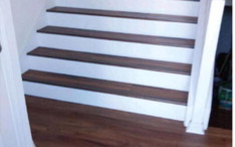 Their latest job consisted of intricate beautiful hardwood stairs, risers and floors. CONTRIBUTED