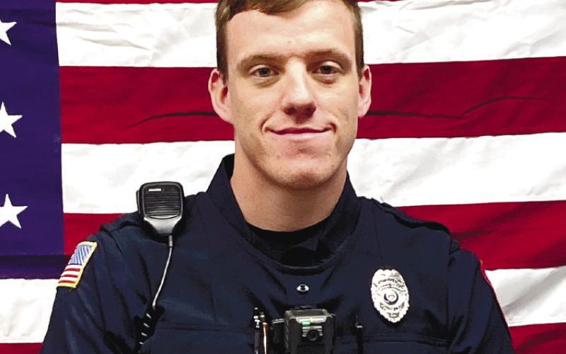 Christopher Detweiler has been on the force since July. LYNN HOBBS/ Staff