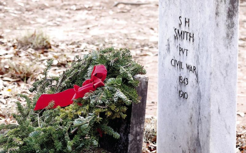 Military veterans of all ranks, and from all branches and theaters of service, were honored on Wreaths Across America Day in Eatonton. JOHN BETANCOURT/Contributed