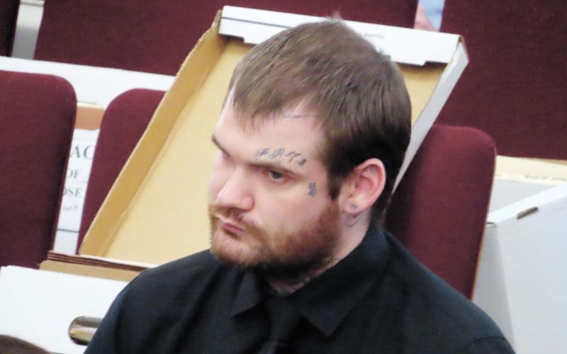 Ricky Dubose listens to closing arguments in his trial. | COURT POOL COVERAGE