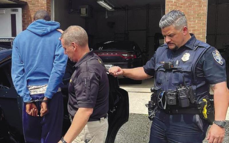 Officers with the Milledgeville Police Department arrest Tabish Nigel Goddard for the murder of a Putnam County man. MILLEDGEVILLE POLICE FACEBOOK PAGE