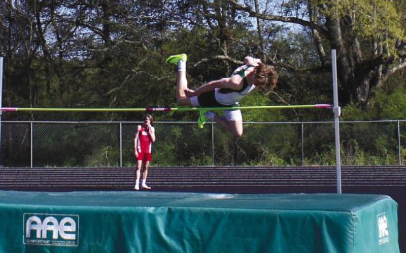 Gatewood's Blake Callaway placed first overall in the high jump last week. (FILE PHOTO)