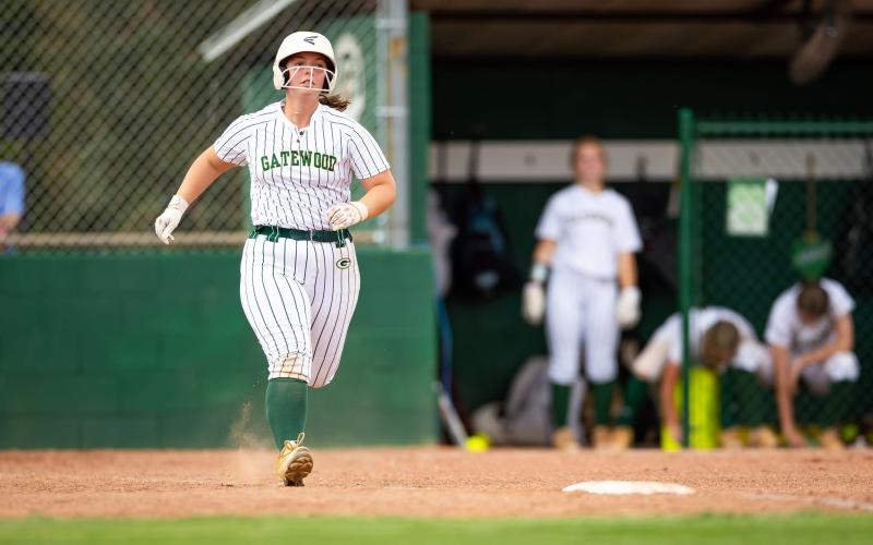 Senior Cora Tkacik provides speed on the basepath for Gatewood. CONTRIBUTED