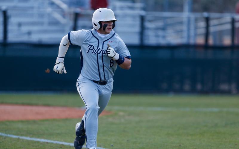 Senior power hitter Branan Griffin got on base consistently for the War Eagles in their sweep of Alcovy last week. LANCE McCURLEY/Staff