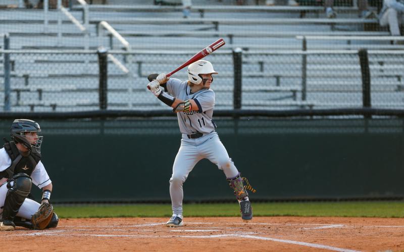 Putnam County senior slugger Gates Lanzarone had a big series against Alcovy, which included a grand slam in game two. LANCE McCURLEY/Staff