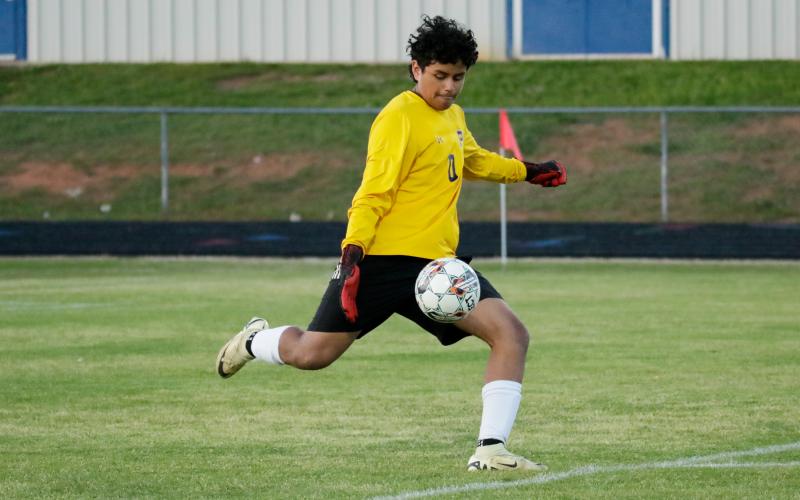 Putnam County junior goalkeeper Jared Mejia has recorded 53 saves so far this season heading into this week. LANCE McCURLEY/Staff