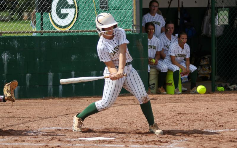 The Gatewood softball team will lean on sophomore Lily Arthur this season, along with several other talented players from the Class of 2029. TREY NORRIS/Staff