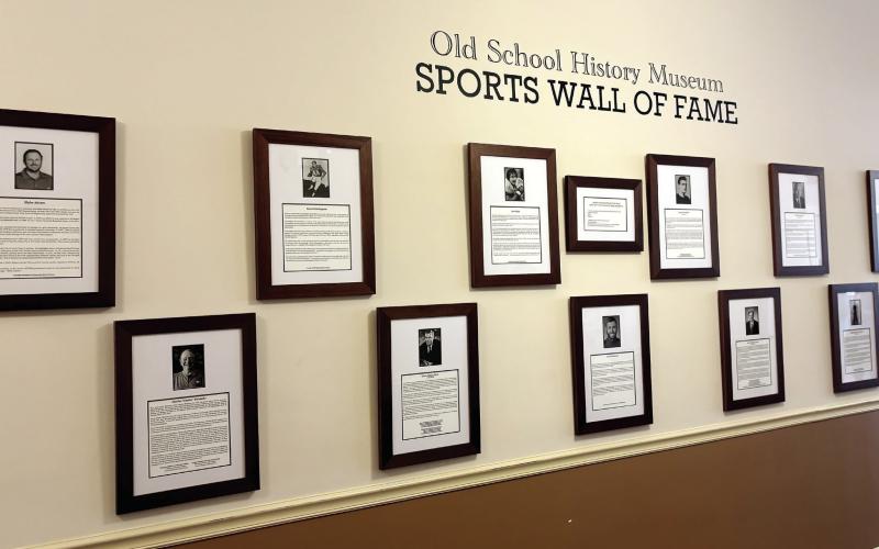 The Old School History Museum (OSHM) Sports Wall of Fame was unveiled Sunday.