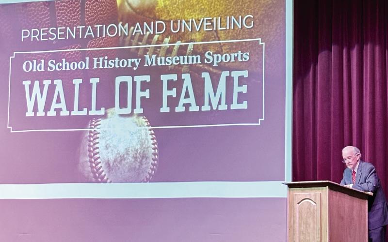 Tom Rosseter presents and introduces the eleven Putnam County-based Hall of Fame members.