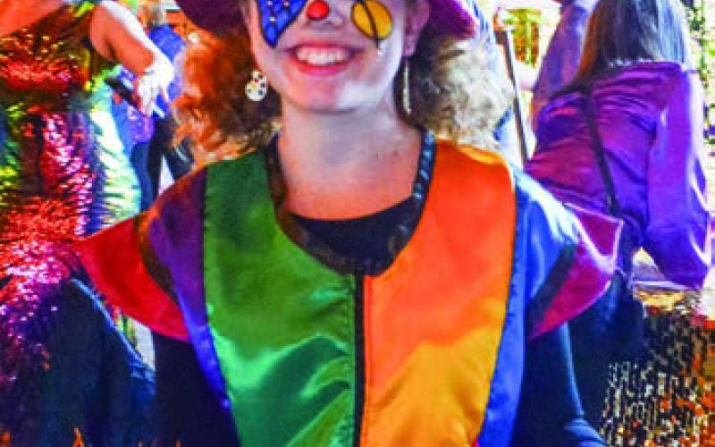 Local artist, actor, and musician Anenaca Simpson was among the local talent who helped make ArtiGras a success. IAN TOCHER/Staff