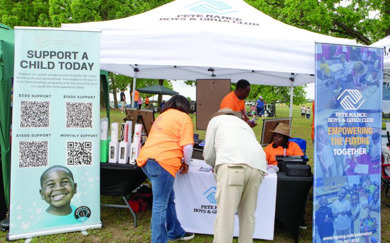 Pete Nance Boys &amp; Girls Club tent was kept busy throughout the day. LEIGH LOFGREN/Staff