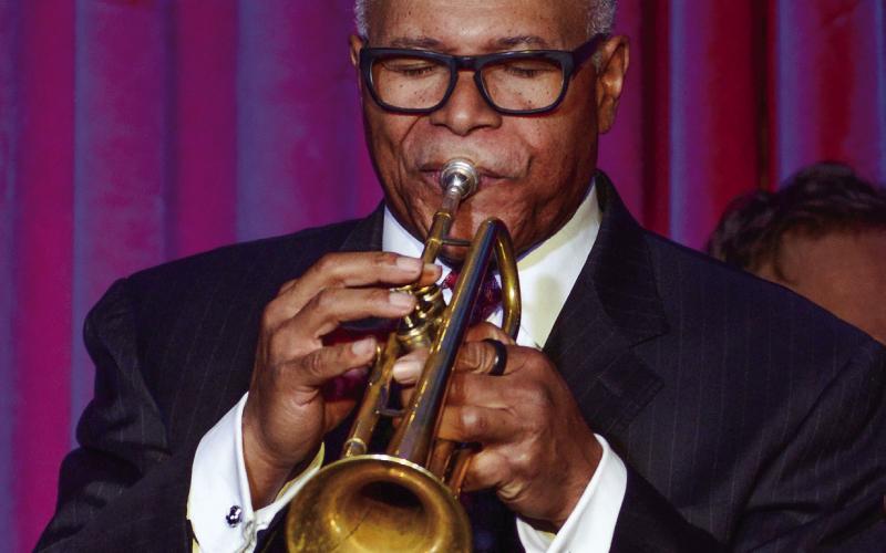 A past soloist and lead trumpet for Count Basie, Stripling also conducts philharmonic orchestras. IAN TOCHER/Staff