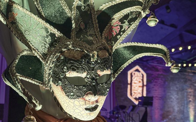 The Mardi Gras theme was prominent among the decorations at Barrel 118 for Stripling’s muchanticipated appearance. CONTRIBUTED