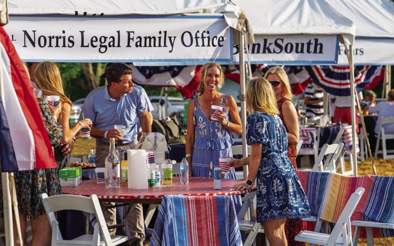 Several familiar Lake Country businesses and vendors set up booths and/or hosted tables for the OPAS Memorial Day Weekend Concert.