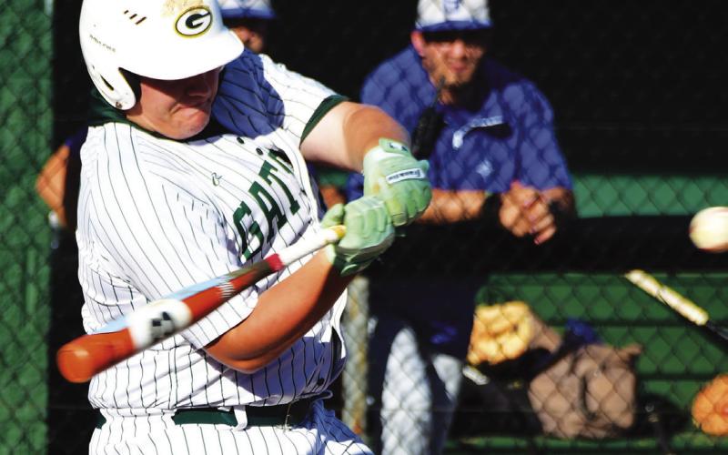 Jayden Moss had a big night at the plate against Brentwood, with home runs in both games and four RBIs to his credit. IAN TOCHER/Staff