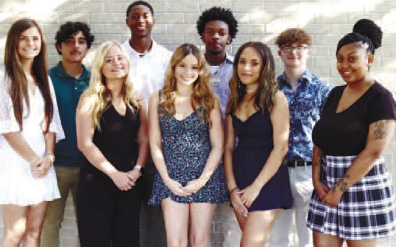 Seniors Eren Banks, Morgan Collins, Quintellious Harden, Tre’veona Harris, Jaida Jackson, Jada McDerment, Jenna McDerment, Shelby McLeroy, Javier Medina, and Ricky Oakes.