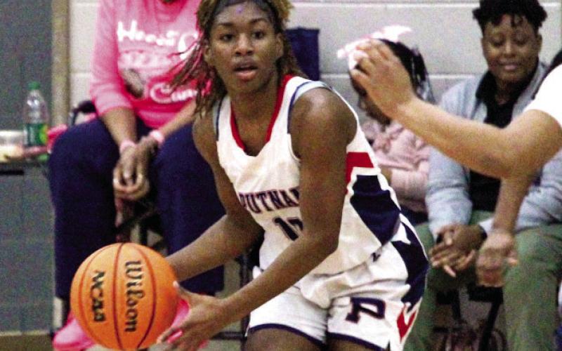Journey Waller, a freshman point guard for Putnam County, has been showing promise as the year progresses. TREY NORRIS/Staff