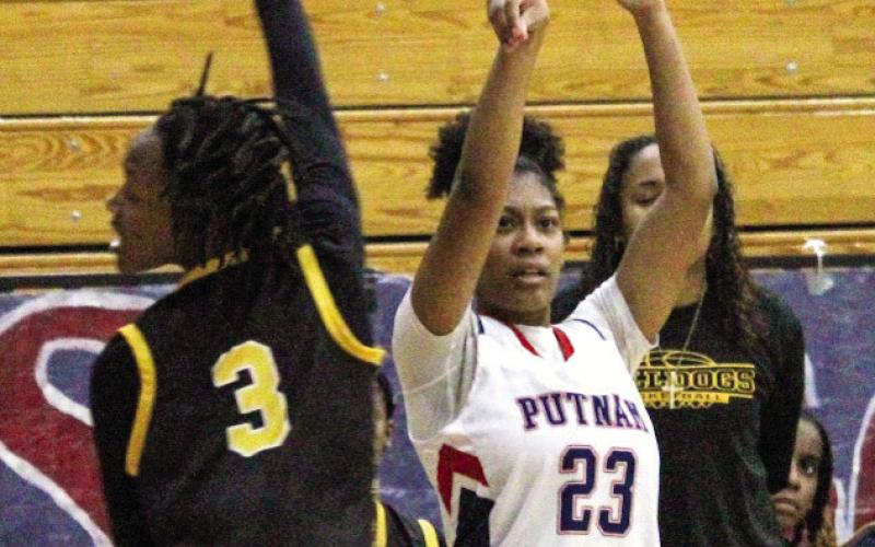 Sophomore A’ziayah Williams (23) has made some strong plays for Putnam County this season. TREY NORRIS/Staff