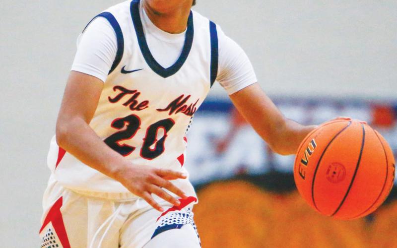 Putnam County freshman guard Jaydah Baker (20) has proved to be a player the Lady War Eagles can rely on down the stretch. LANCE McCURLEY/Staff