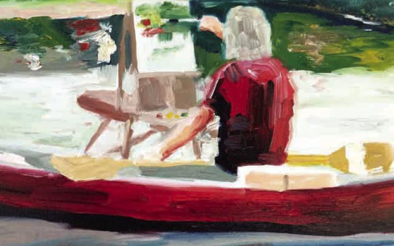 This painting by Raven Waters will be among the artworks displayed Feb. 1 to June 28 as part of the “Touch Grass” exhibition at the Steffen Thomas Museum of Art, presented by STMA and Georgia Writers Museum. CONTRIBUTED