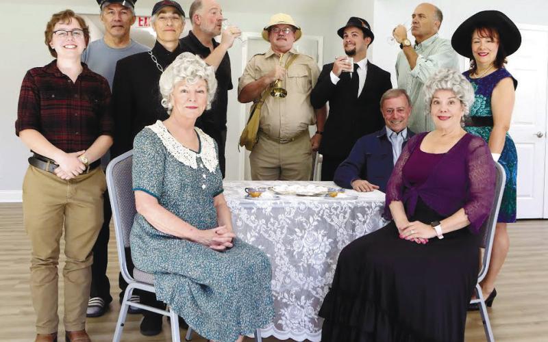 The cast of Lake Country Players’ presentation of “Arsenic and Old Lace” is eager to start its four-day run Nov. 2-5 at Festival Hall in Greensboro. CONTRIBUTED