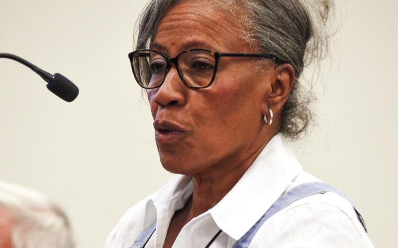 After approximately one year on the Jimmy Davis Park Policy Council, Patricia Bailey tendered her resignation from the council during last week’s Putnam County Commission meeting. IAN TOCHER/Staff