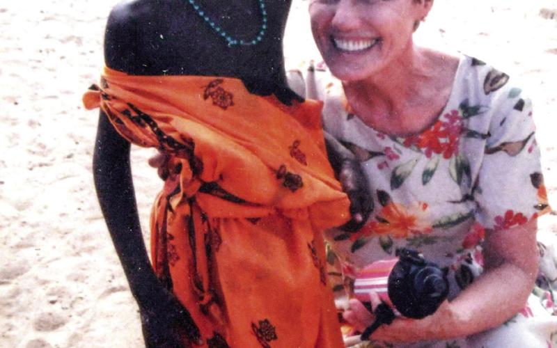 Dennis MClain said this photo from a trip Dottie made to Africa more than 20 years ago, always remained among her favorites. (CONTRIBUTED)