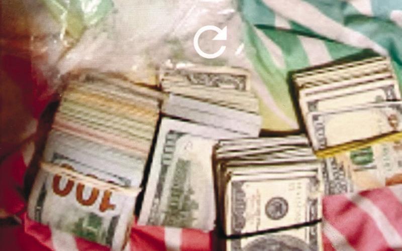 Davis faces charges in Putnam County for this cash and methamphetamine confiscated during a search of his house. CONTRIBUTED/PCSO
