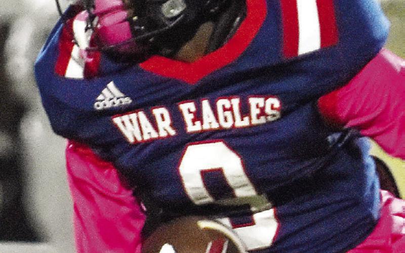 Kaleb Crawford (9) was a First-Team offensive selection as a running back. LANCE MCCURLEY/Staff