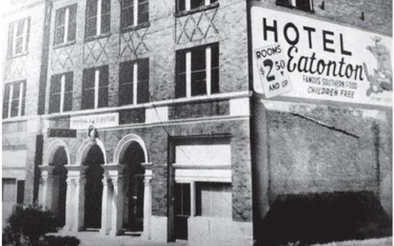 Renovation plans call for retaining the classic facade of the historic Hotel Eatonton, opposite the Putnam County Courthouse on South Madison Street. CONTRIBUTED
