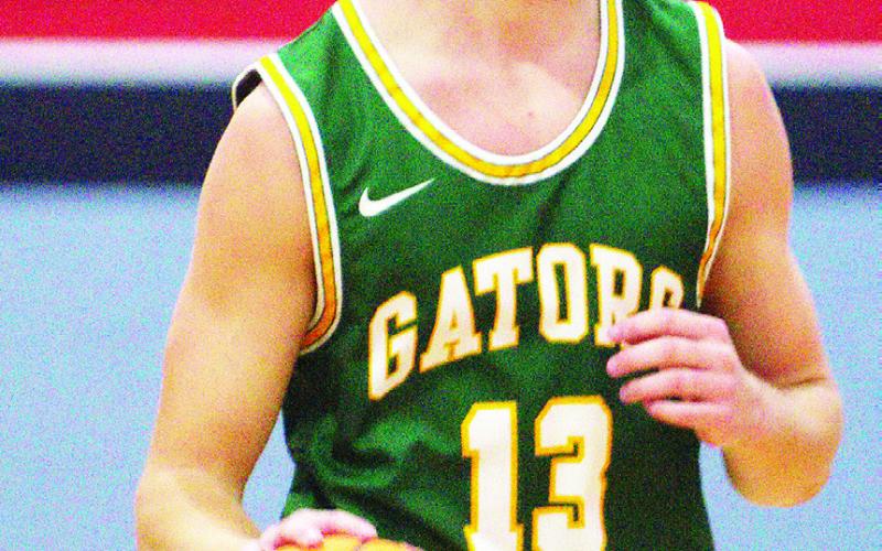 Senior Kaden Keiser, son of head coach Don Keiser, is only 14 points away from the 1,000-point threshold for his high school career. IAN TOCHER/Staff