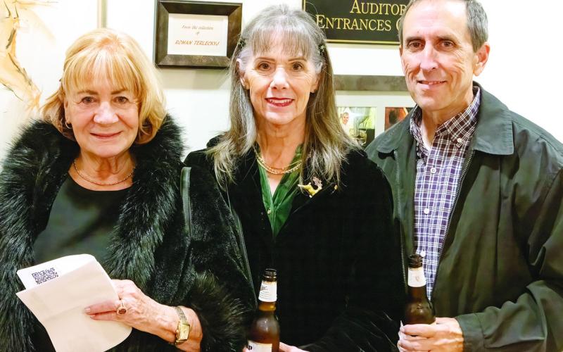 Betty Harbison with friends Barbara and Paul Miller were in attendance to enjoy Festival Hall’s final performance of the year. LEIGH LOFGREN/Staff