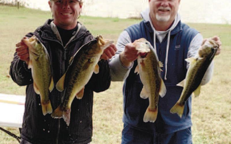 The tournament’s first-place team: Jason Cheek and John Duvall